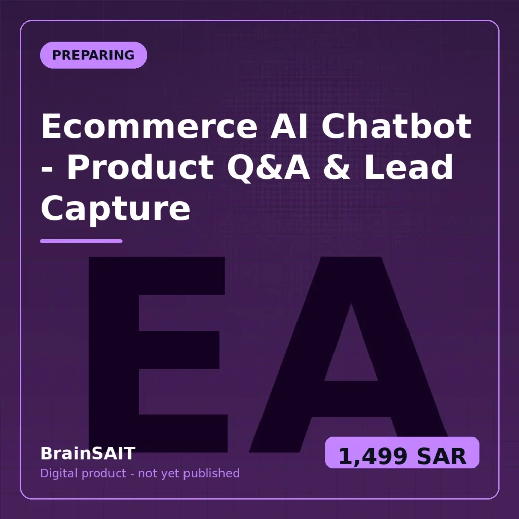Ecommerce AI Chatbot — Product Q&A & Lead Capture
