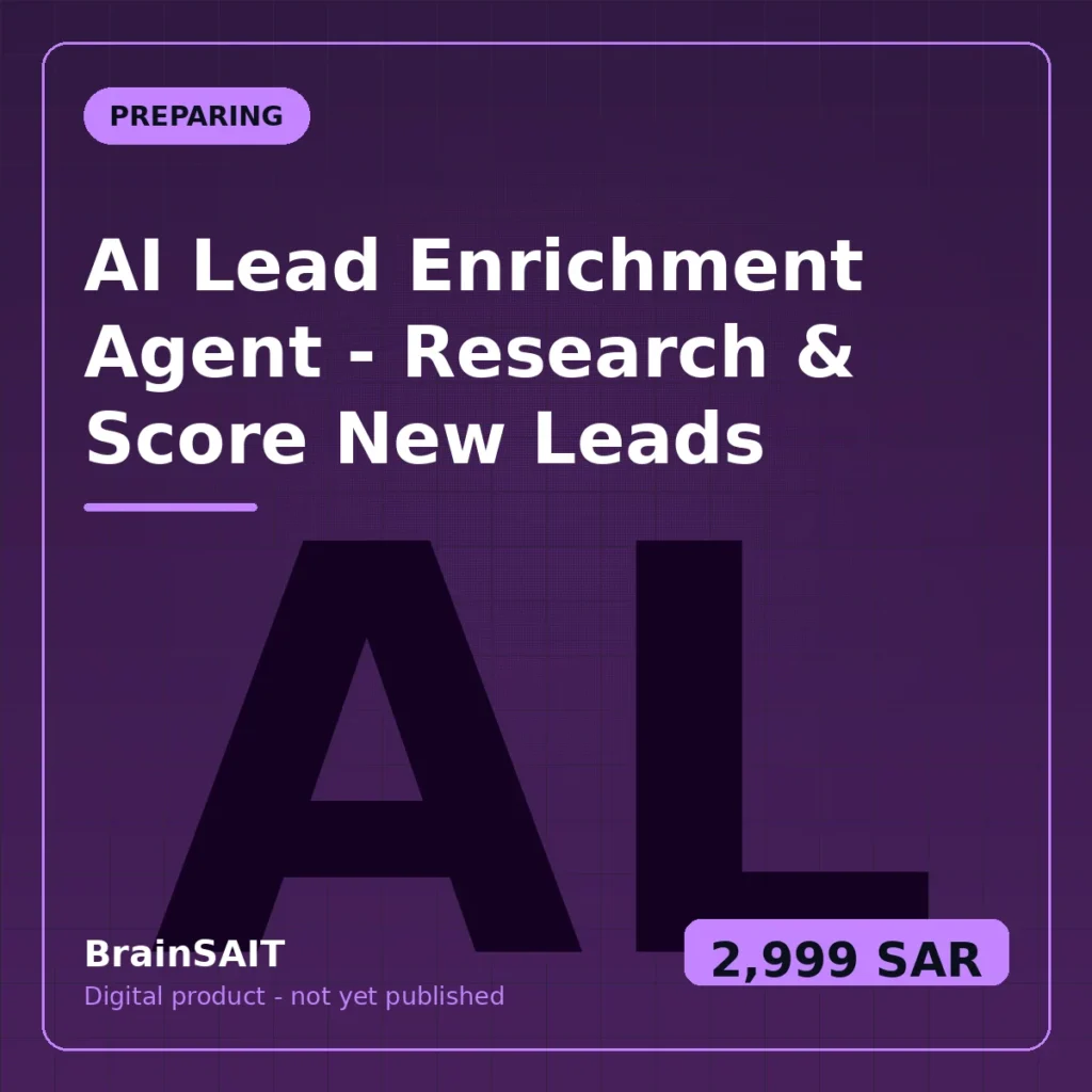 AI Lead Enrichment Agent — Research & Score New Leads